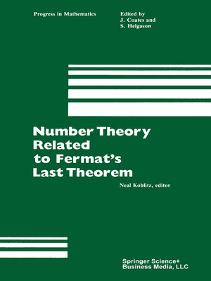 cover image of Number Theory Related to Fermat's Last Theorem